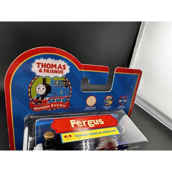 NWT Fergus Thomas Wooden Railway Train NOS Learning Curve Traction Engine 2005 - Picture 5 of 16